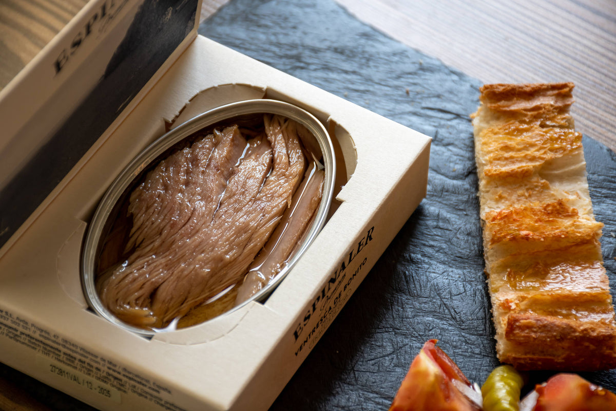 Bonito Belly in Extra-Virgin Olive Oil — Espinaler Premium OL-120