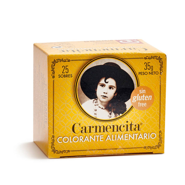 Colorant alimentaire Carmencita 35 g, boîte de 25 sachets