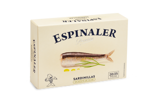 Premium Sardinillas in Olive Oil RR-125 20/25 — Espinaler 1896 - 2