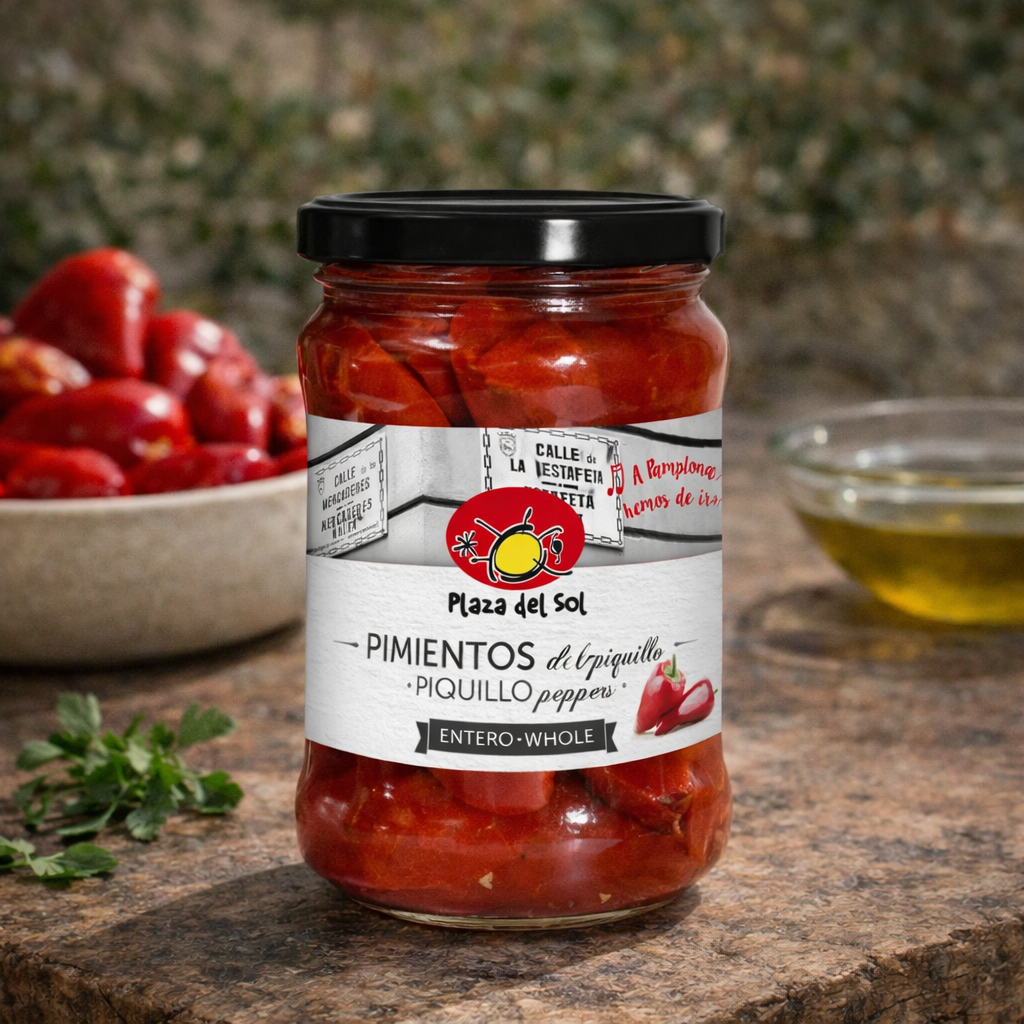 Piments Piquillo entiers â€“ Plaza del Sol (290 g)