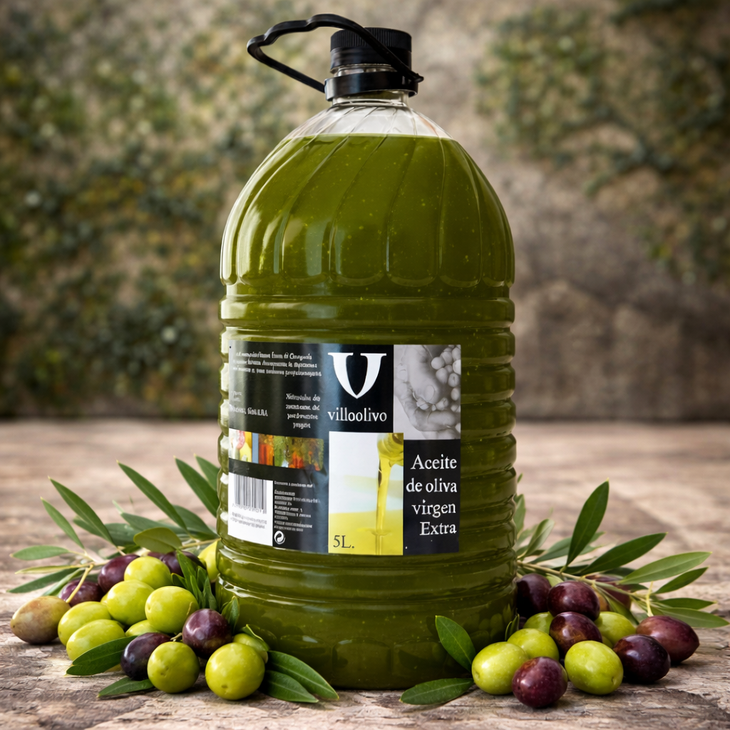 Villaolivo - Huile d'Olive Vierge Extra Non Filtrée 5L | Origenes.shop