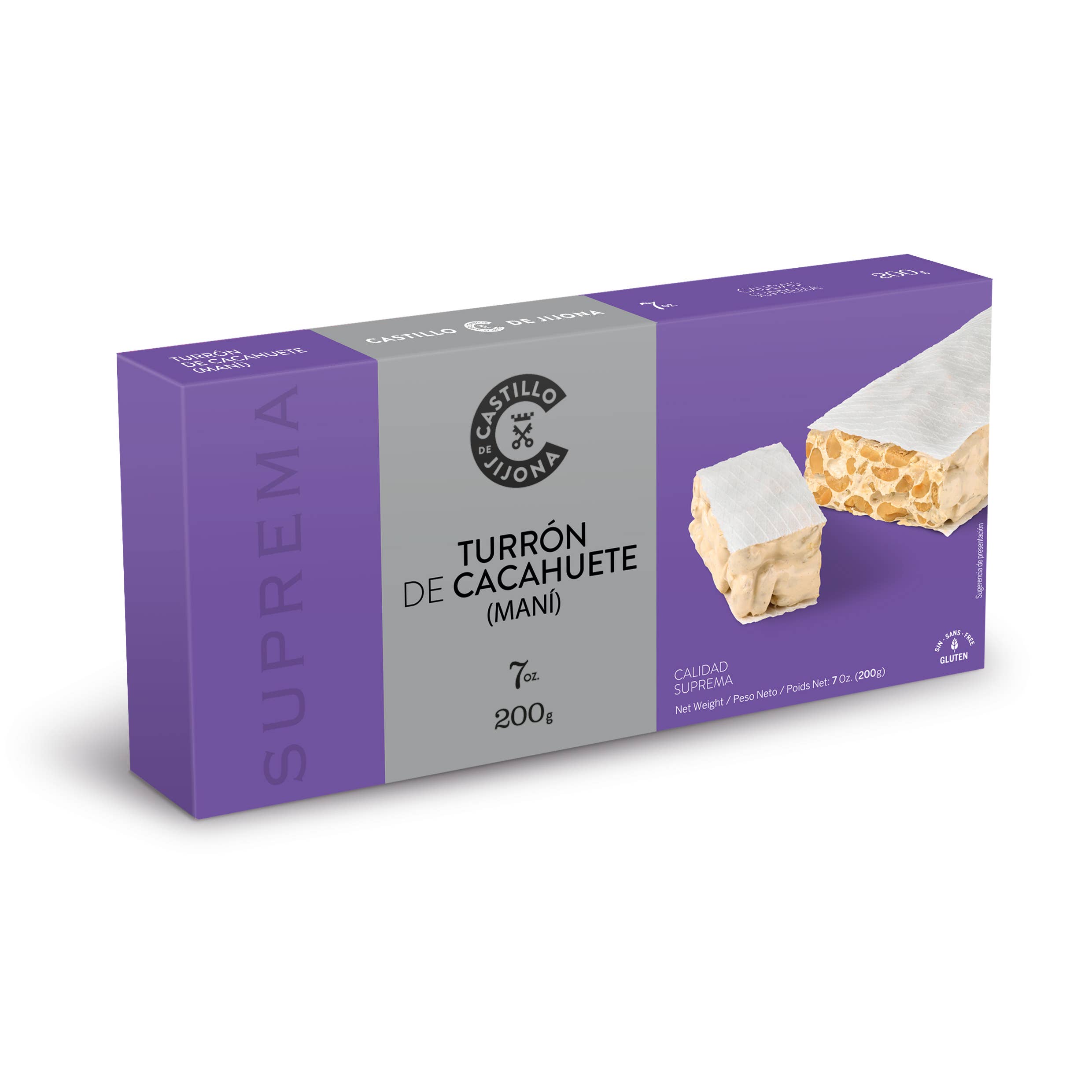 Nougat Dur aux Arachides – Qualité Suprême (200 g)