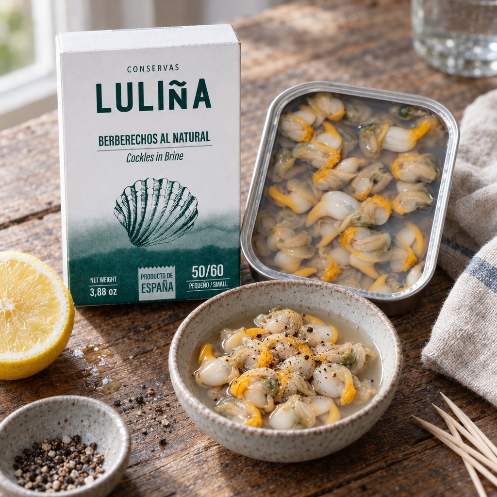 Cuori al naturale Luliña, freddi, con mezzo limone