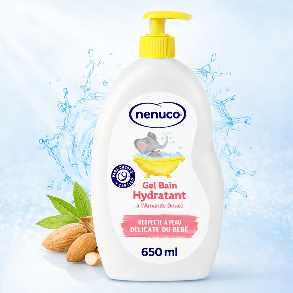 Nenuco – Gel Bain Hydratant à l’Amande Douce (650 ml)