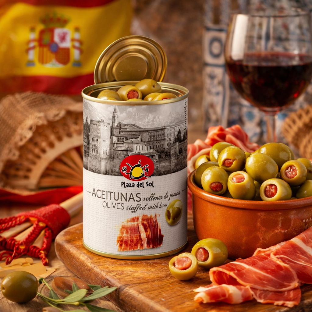 Olives farcies jambon Serrano : l'apéro espagnol en bocal