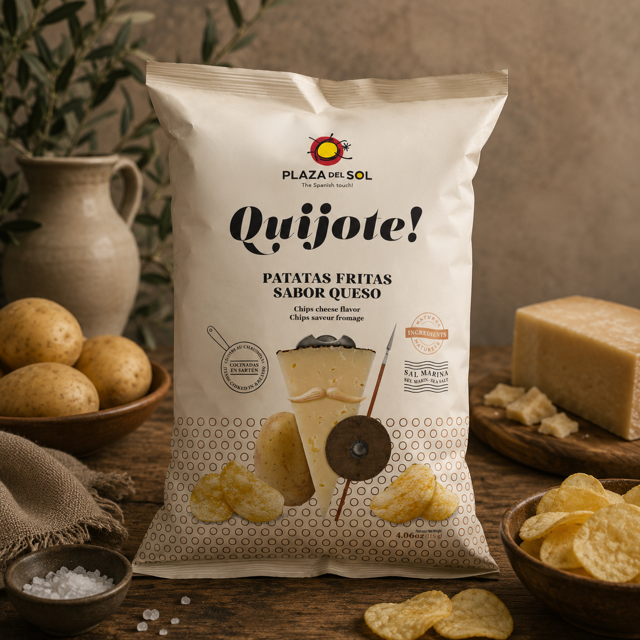 Chips Quijote au fromage 115 g