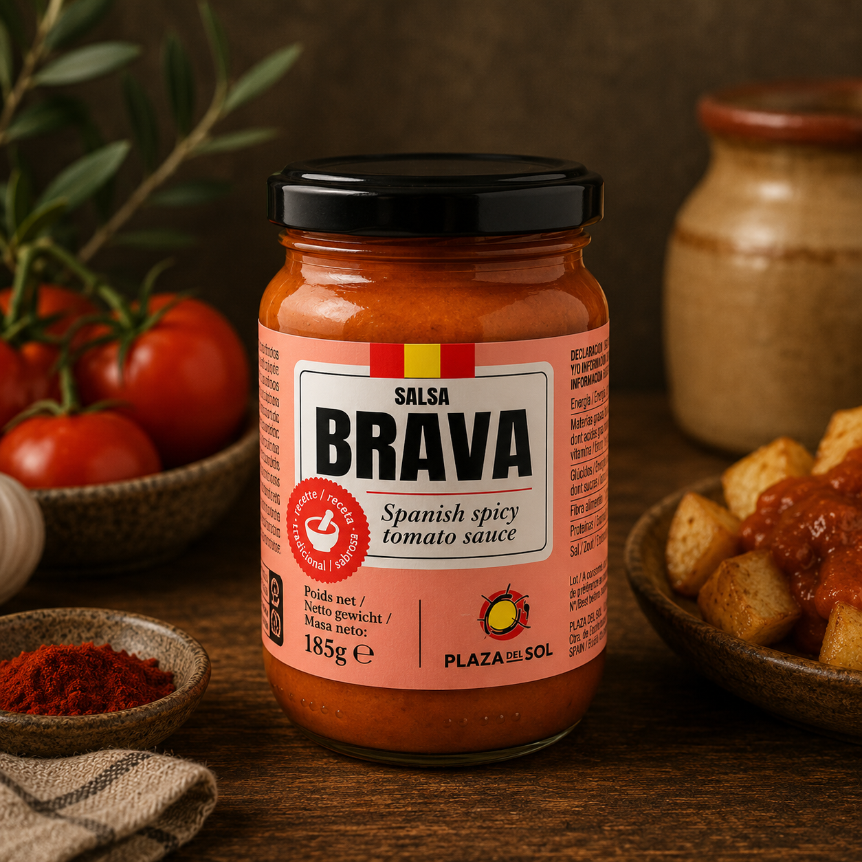 Sauce Brava espagnole épicée 185 g