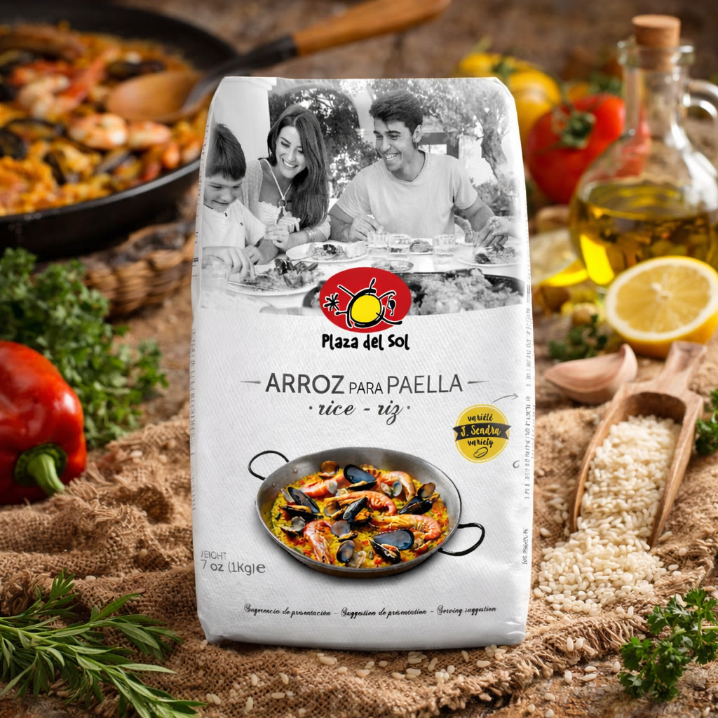 Riz spécial pour paella J. Sendra – Plaza del Sol (1 kg)