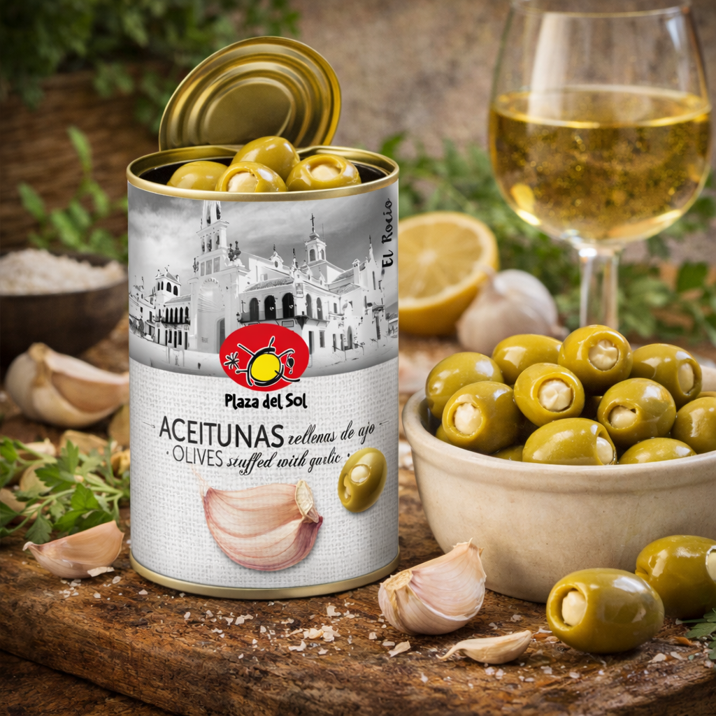 Olives farcies à l'ail : le trésor de la table espagnole