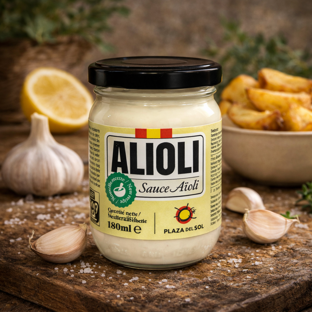 Knoblauchsauce (Aioli) – Plaza del Sol (180 ml)