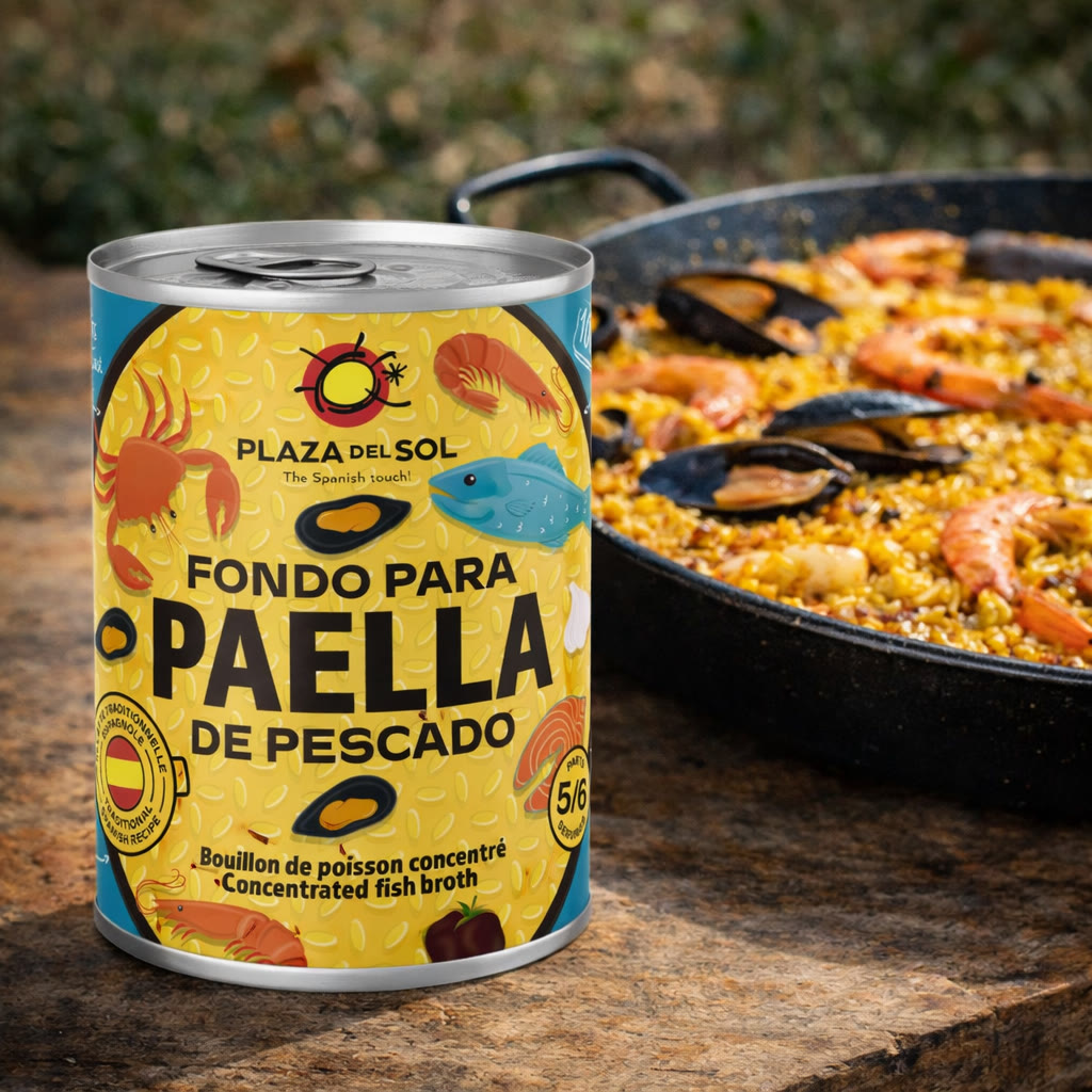 Fischfondkonzentrat für Paella – Plaza del Sol (410 g)