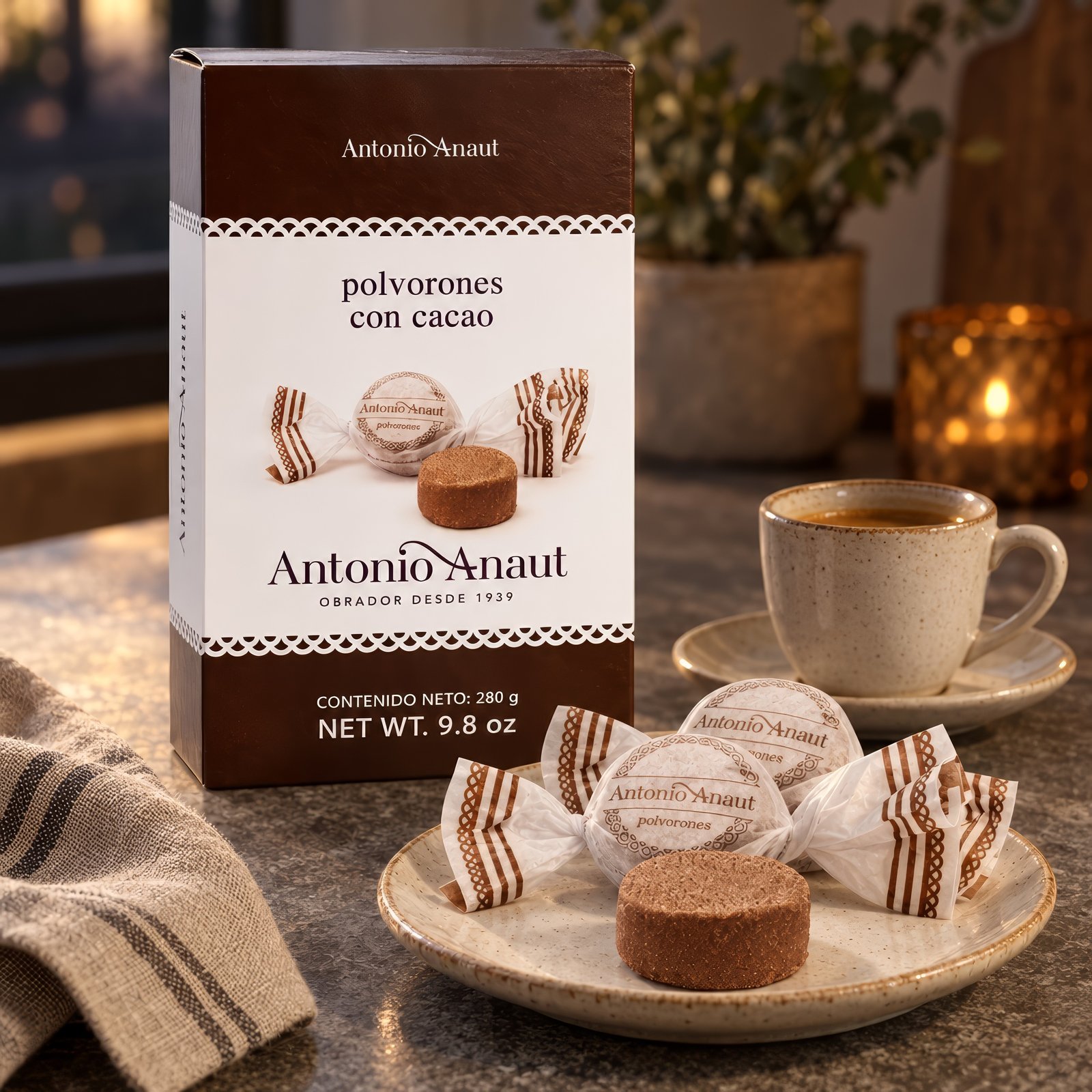 Polvorones au cacao — Antonio Anaut (280 g)