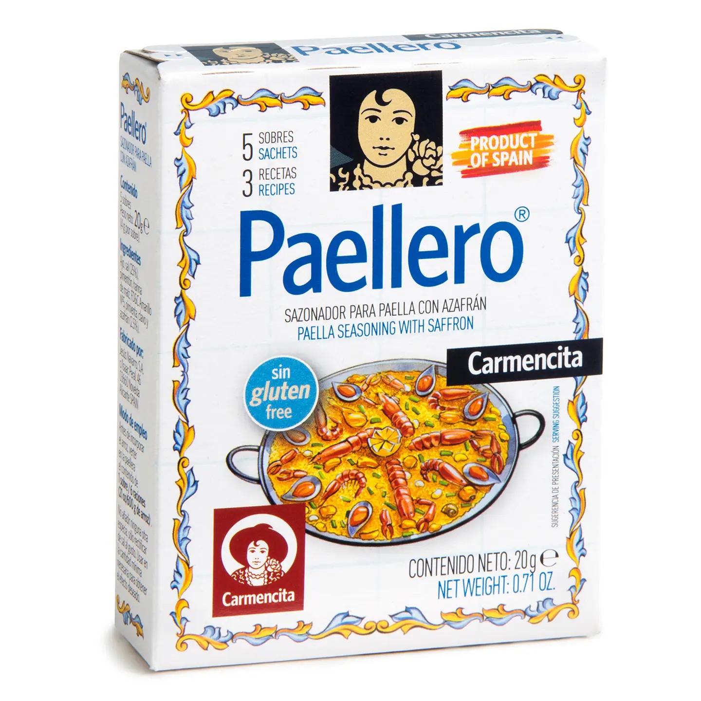 Paellero Carmencita, boîte de 5 sachets (20 g)