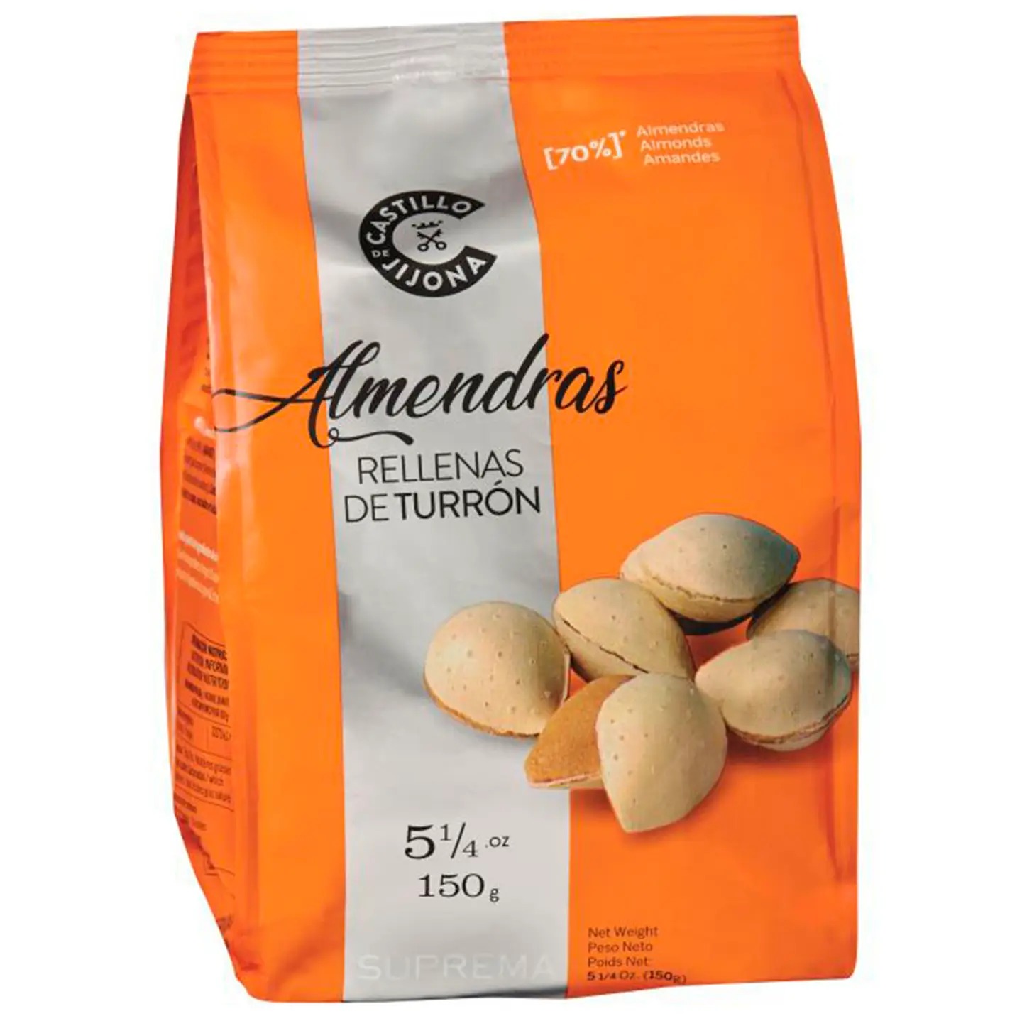 Amandes fourrées au turrón de Jijona (150 g) — Castillo de Jijona