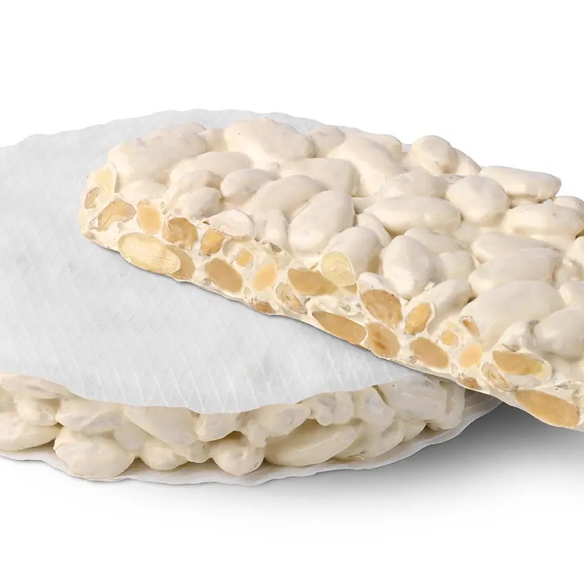 Torta de turrón de Alicante, fina y crujiente