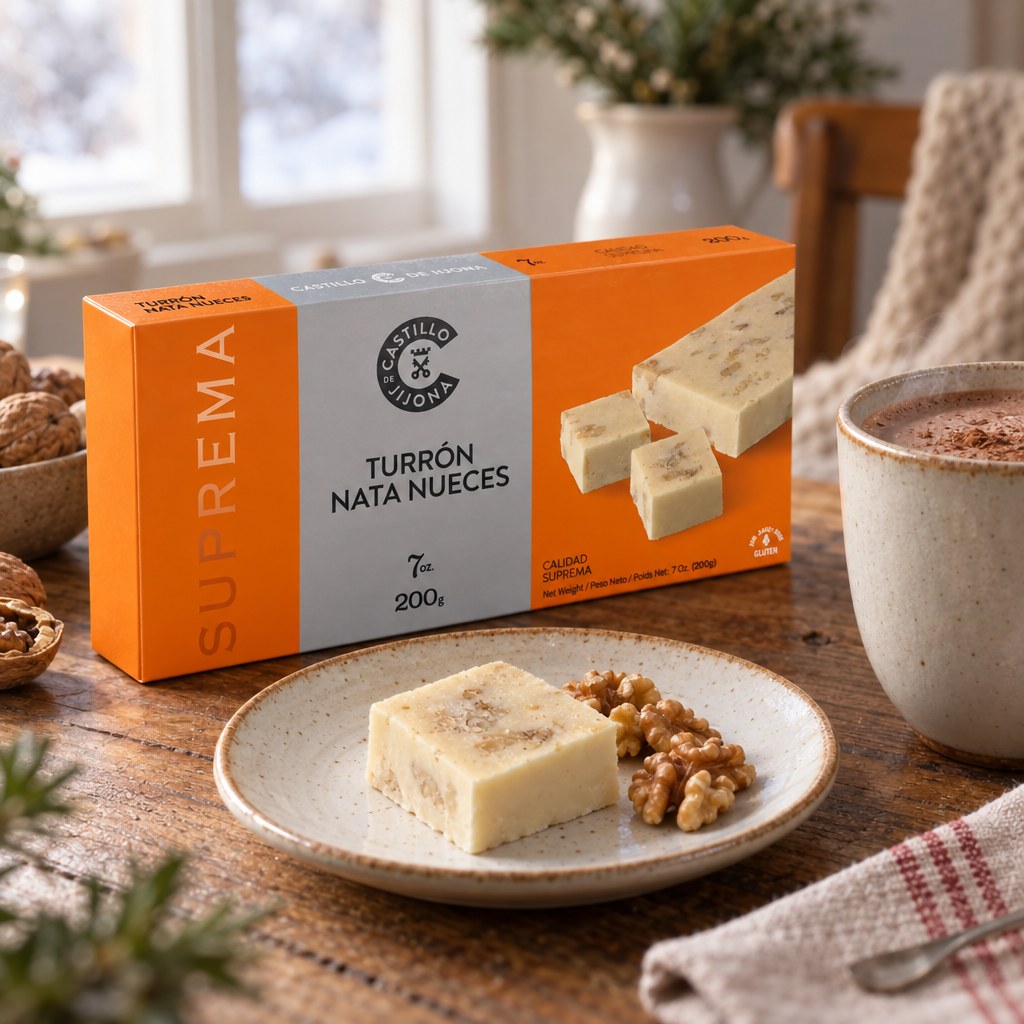 Turrón crème et noix — qualité suprême (200 g) — Castillo de Jijona