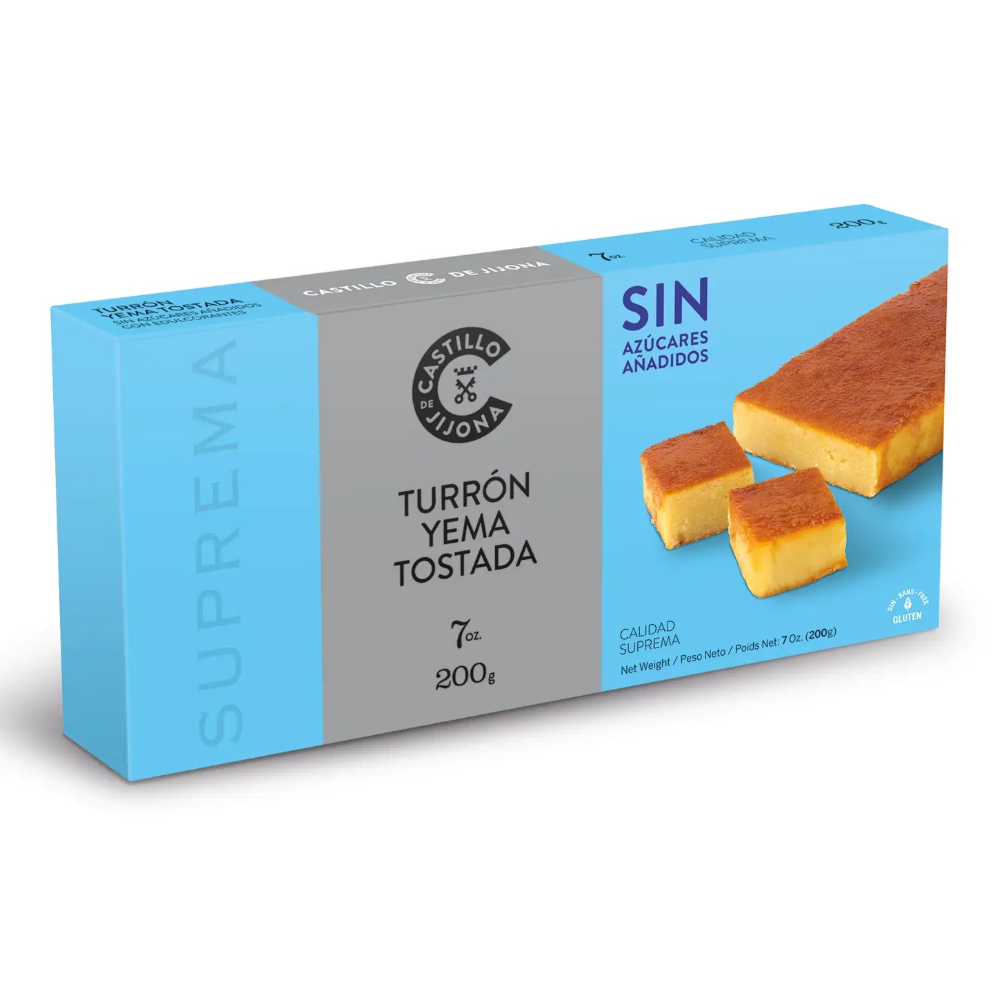 Turrón yema tostada, senza zuccheri aggiunti (200 g)
