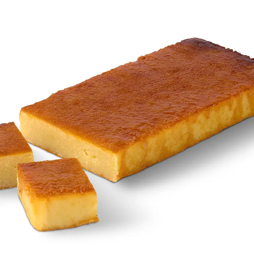 Turrón de yema tostada, tostado por encima