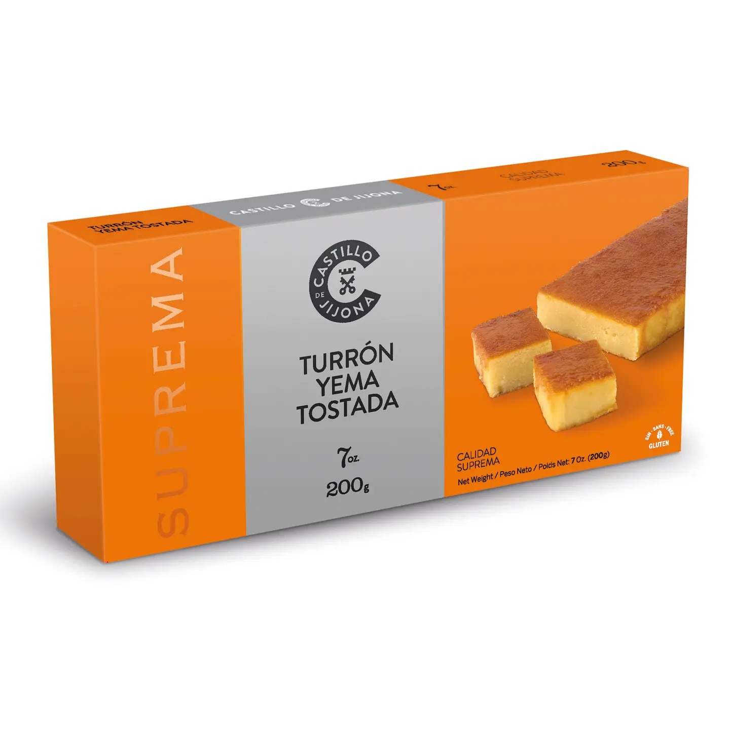 Turrón Yema Tostada (karamellisiertes Eigelb) — Qualitaet Suprema (200 g)