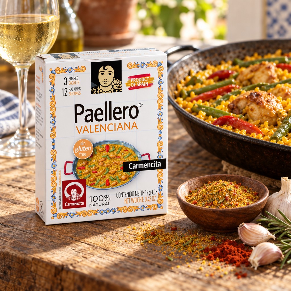 Paellero Valenciana – Assaisonnement pour paella valencienne (12 g, 3 sachets) — ambiance