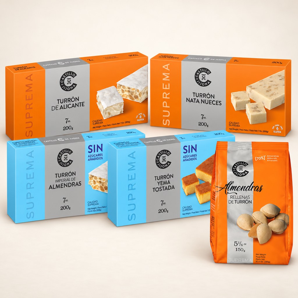 Grand coffret turrón — 5 douceurs de Jijona