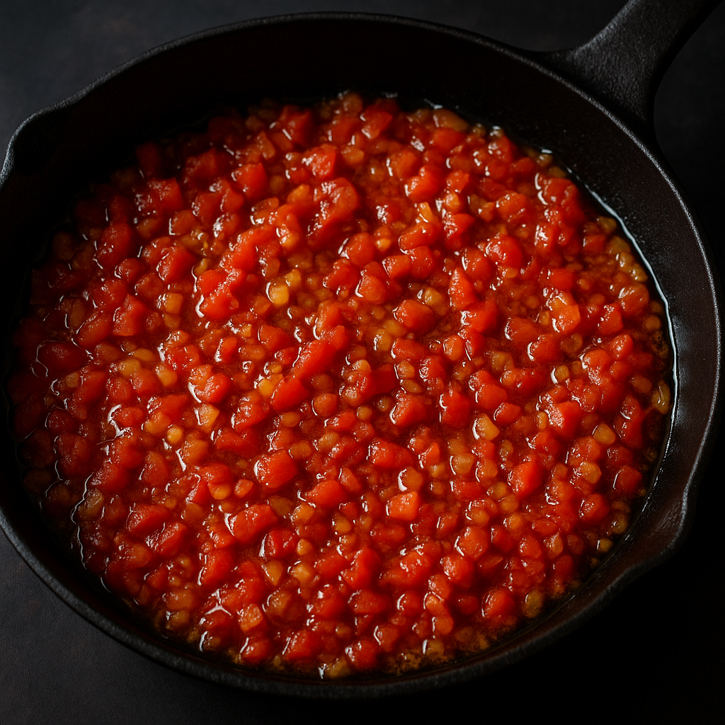 Sofrito de tomate et oignon