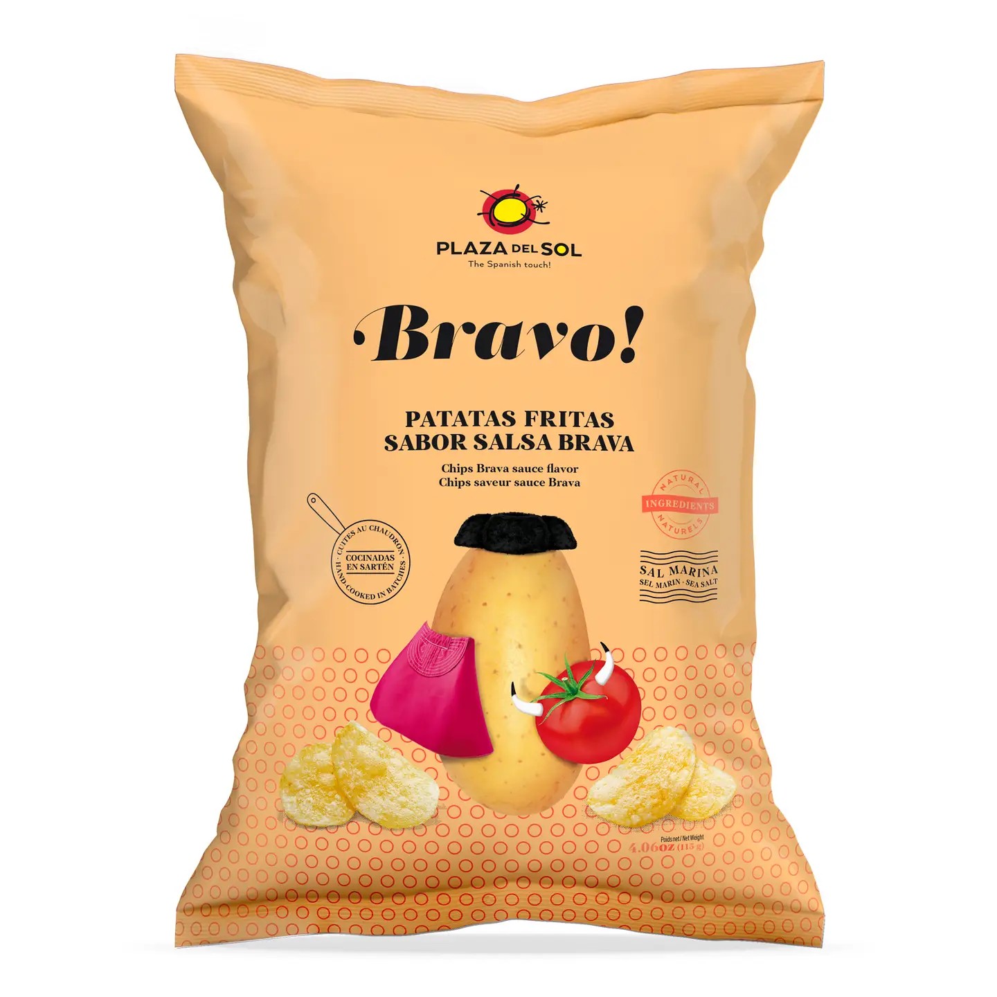 Chips Bravo! Salsa-brava-Geschmack – Plaza del Sol (115 g)