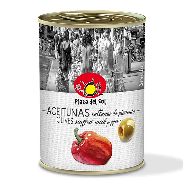 Green olives stuffed with pepper paste – Plaza del Sol (280 g)