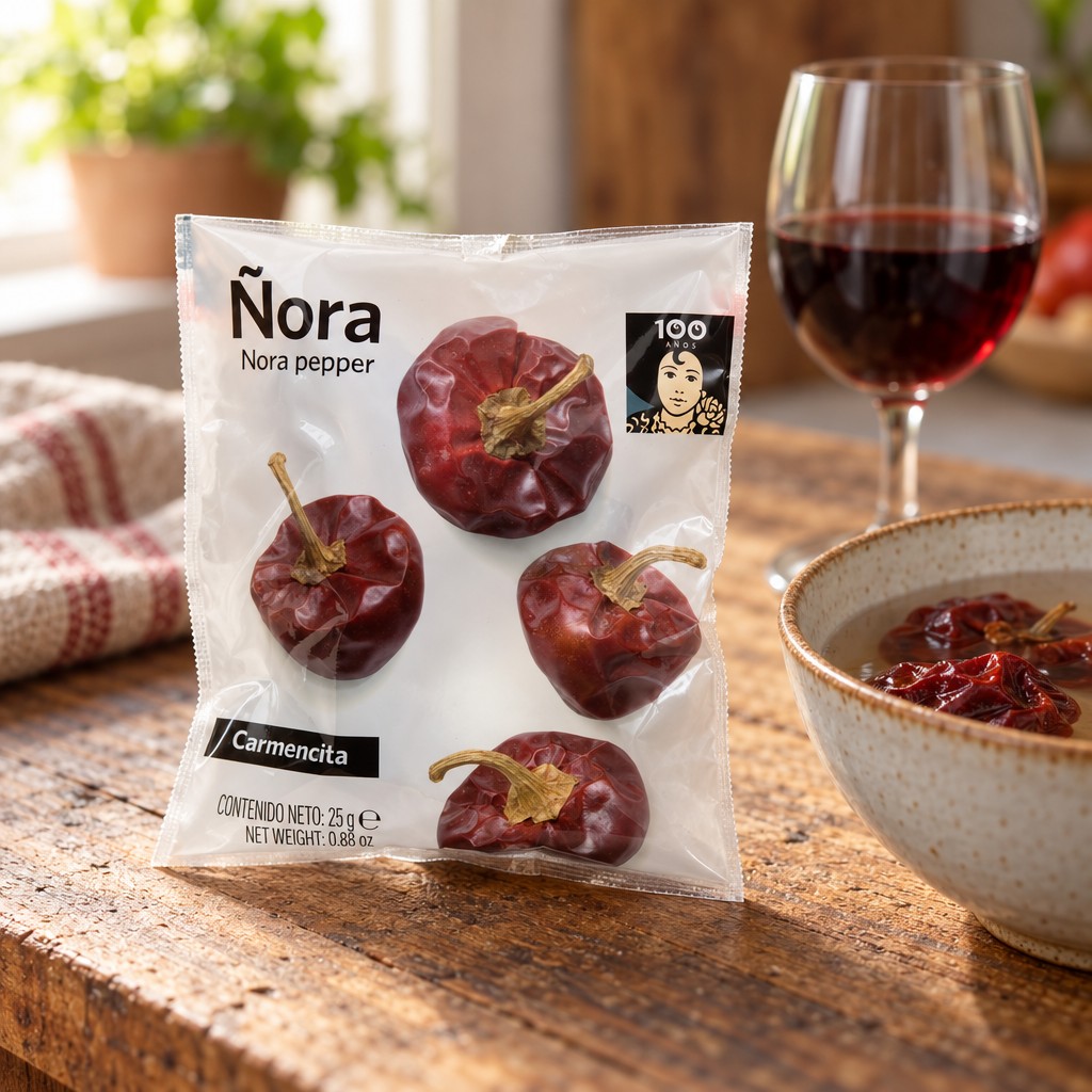Piments Ñora entiers – Sachet 25 g — ambiance